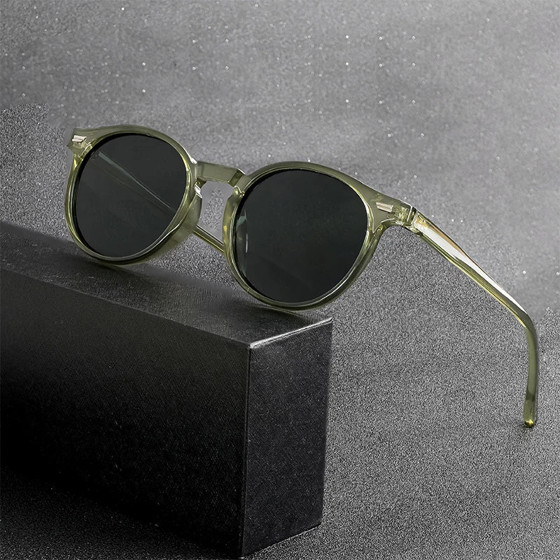 Polarized Sunglasses Men - HBK Oval TR90 Frame Fashion Sun Glasses UV400 Protection - ZOOMNSTORE