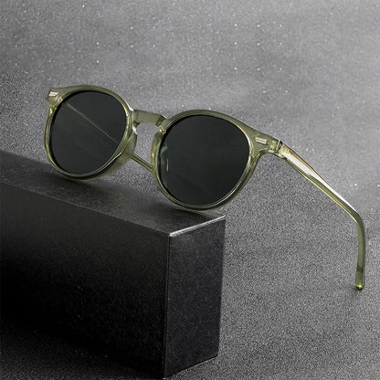 Polarized Sunglasses Men - HBK Oval TR90 Frame Fashion Sun Glasses UV400 Protection - ZOOMNSTORE