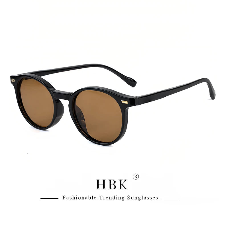Polarized Sunglasses Men - HBK Oval TR90 Frame Fashion Sun Glasses UV400 Protection - ZOOMNSTORE