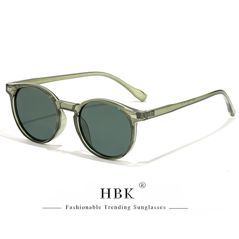 Polarized Sunglasses Men - HBK Oval TR90 Frame Fashion Sun Glasses UV400 Protection - ZOOMNSTORE