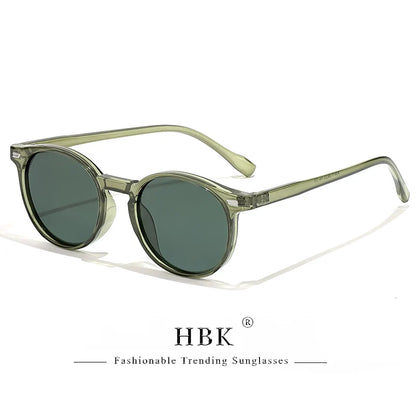 Polarized Sunglasses Men - HBK Oval TR90 Frame Fashion Sun Glasses UV400 Protection - ZOOMNSTORE