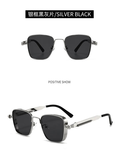 High-End Polarized Sunglasses for Men - UV Protection Metal Punk Fashion - ZOOMNSTORE