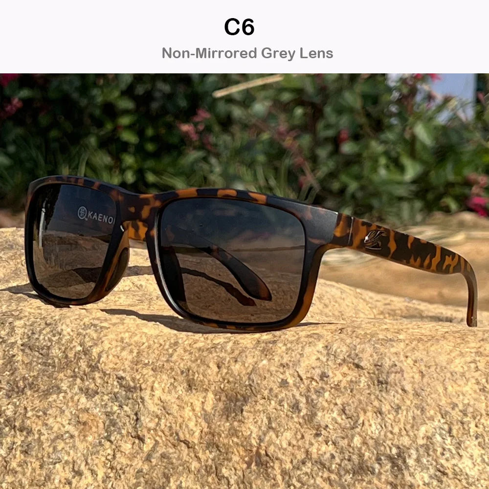 Polarized Sunglasses Men - KAENON Square Frame Classic Sport Glasses UV400 Protection - ZOOMNSTORE