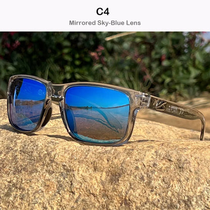 Polarized Sunglasses Men - KAENON Square Frame Classic Sport Glasses UV400 Protection - ZOOMNSTORE