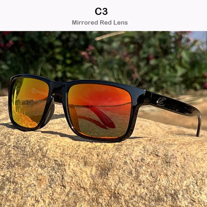 Polarized Sunglasses Men - KAENON Square Frame Classic Sport Glasses UV400 Protection - ZOOMNSTORE