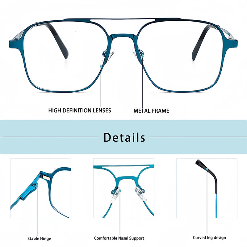 Polarized Sunglasses Men - Metal Frame 3 In 1 Magnet Clip On Glasses UV400 Protection - ZOOMNSTORE