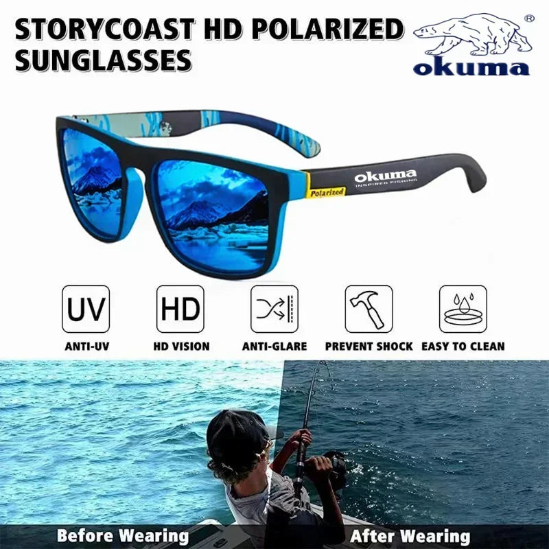 Polarized Sunglasses - Okuma UV400 Lens Outdoor Sports Glasses With UV Protection - ZOOMNSTORE