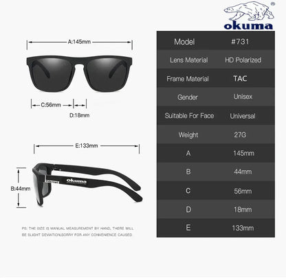 Polarized Sunglasses - Okuma UV400 Lens Outdoor Sports Glasses With UV Protection - ZOOMNSTORE