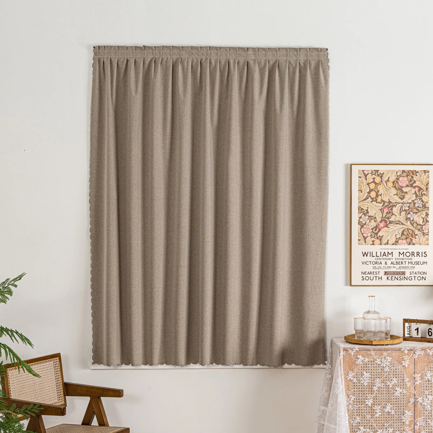 Polyester Blackout Curtains - Modern Minimalist Dustproof Insulated Panels for Living Room - ZOOMNSTORE