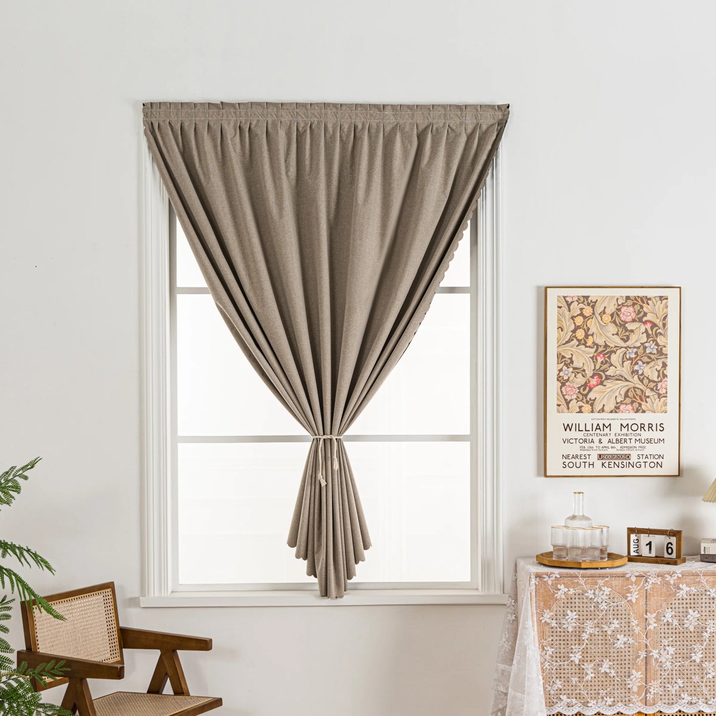 Polyester Blackout Curtains - Modern Minimalist Dustproof Insulated Panels for Living Room - ZOOMNSTORE