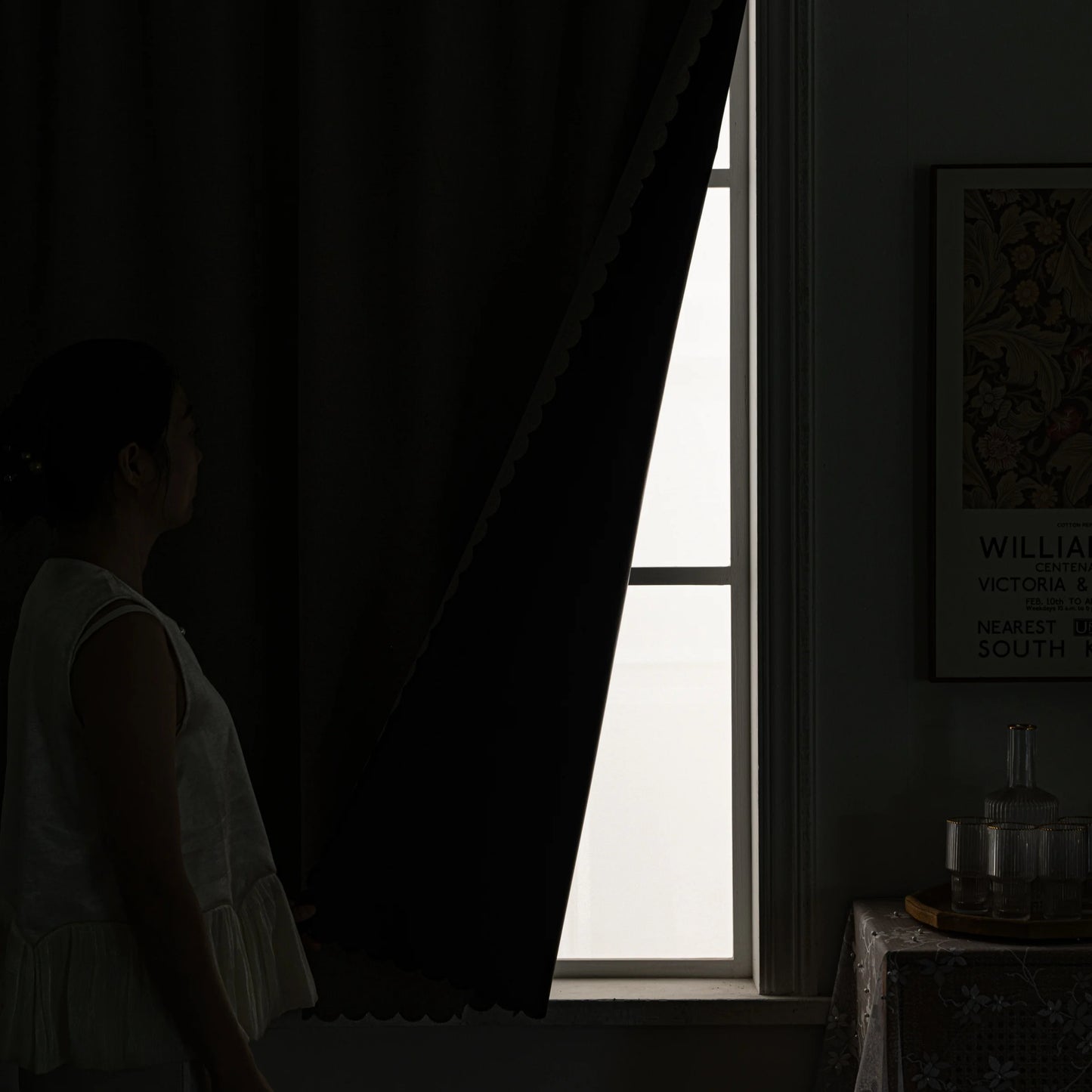 Polyester Blackout Curtains - Modern Minimalist Dustproof Insulated Panels for Living Room - ZOOMNSTORE