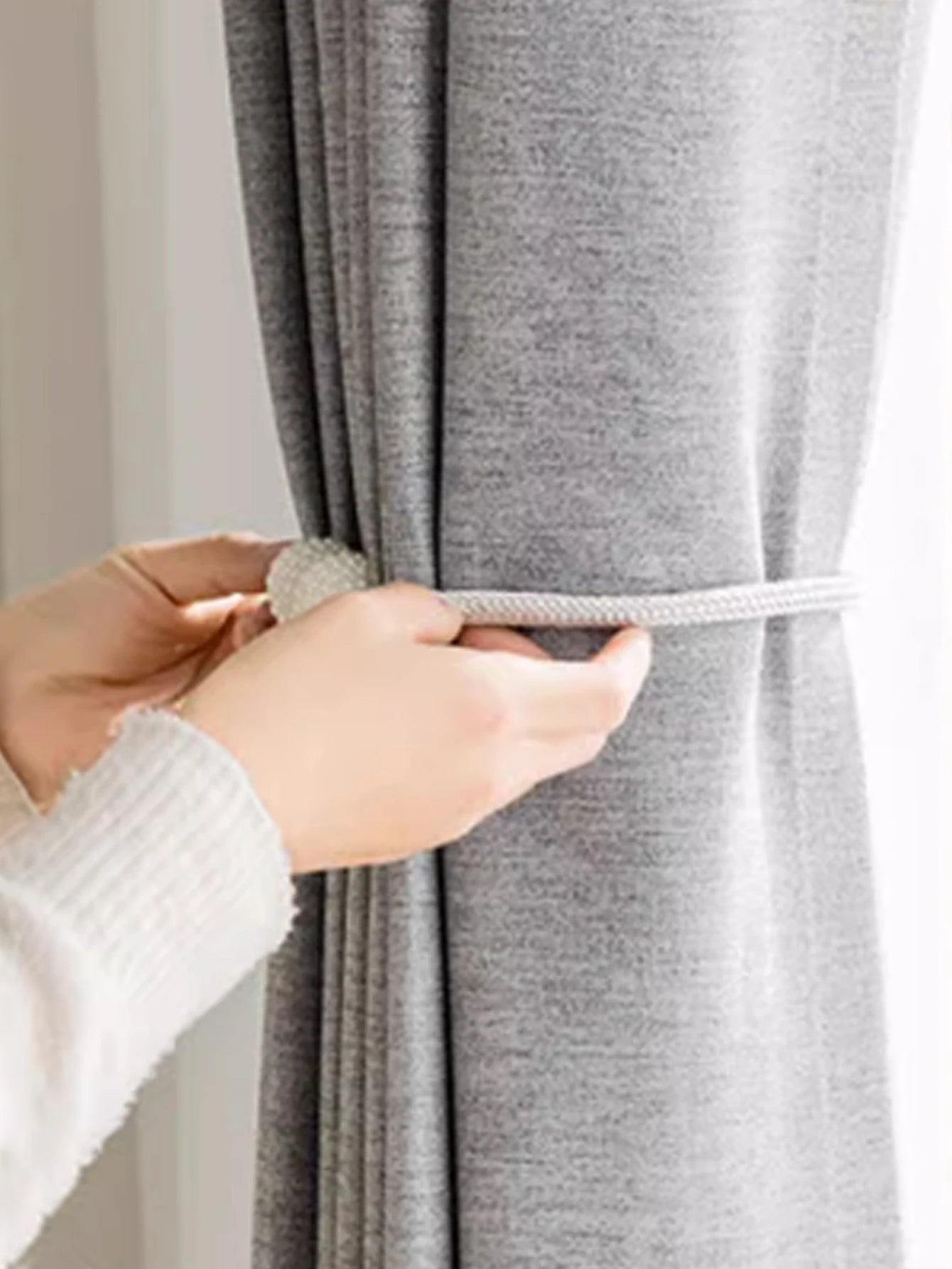 Polyester Blackout Curtains – Solid Color Hotel Window Drapes for Living Room - ZOOMNSTORE