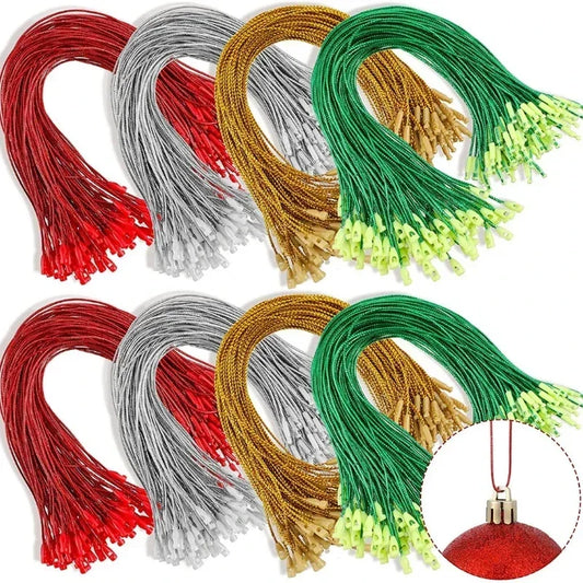 100pcs 20cm Polyester Strings - Christmas Ornament Hanging Tags - ZOOMNSTORE