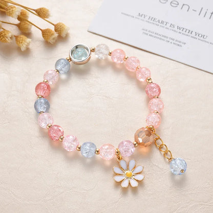Cute Popcorn Beads Bracelet - Friendship Jewelry for Girls with Star Moon Cloud and Flower Accents - ZOOMNSTORE