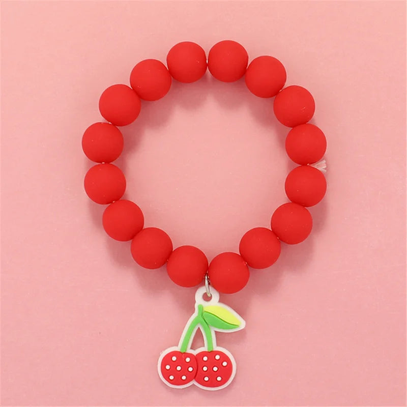 Cute Popcorn Beads Bracelet - Friendship Jewelry for Girls with Star Moon Cloud and Flower Accents - ZOOMNSTORE