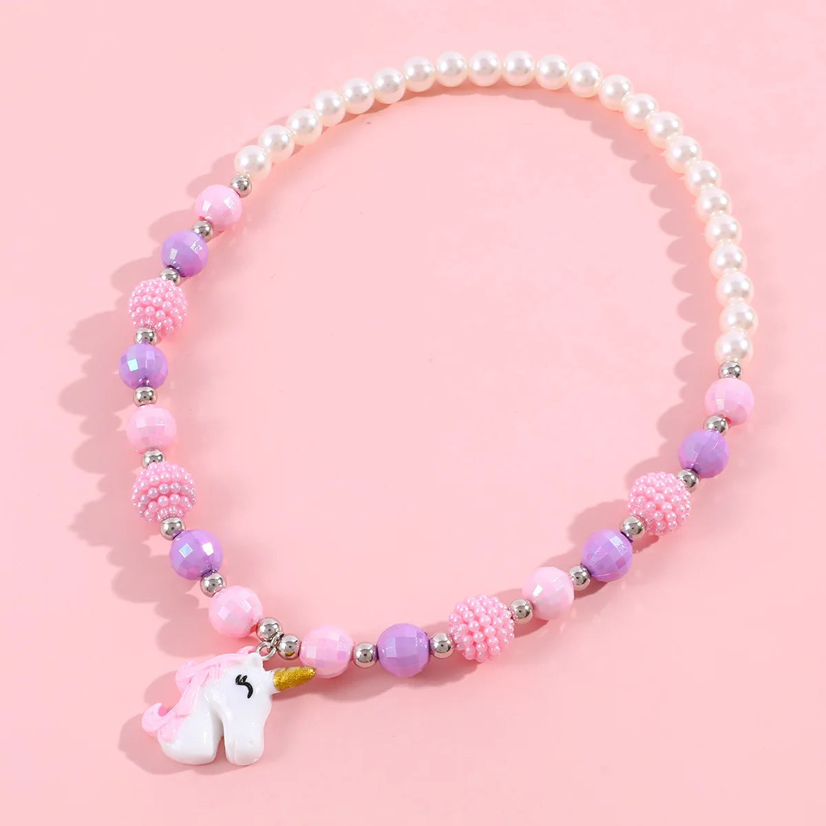 Cute Popcorn Beads Bracelet - Friendship Jewelry for Girls with Star Moon Cloud and Flower Accents - ZOOMNSTORE