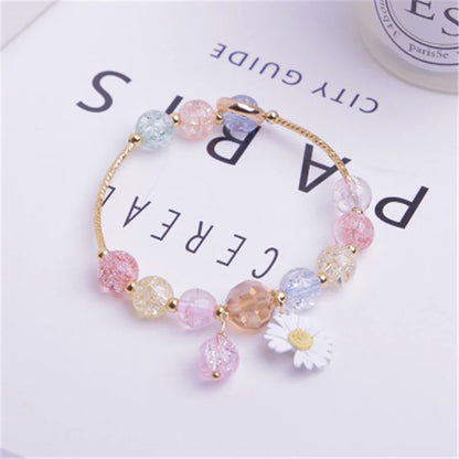 Cute Popcorn Beads Bracelet - Friendship Jewelry for Girls with Star Moon Cloud and Flower Accents - ZOOMNSTORE