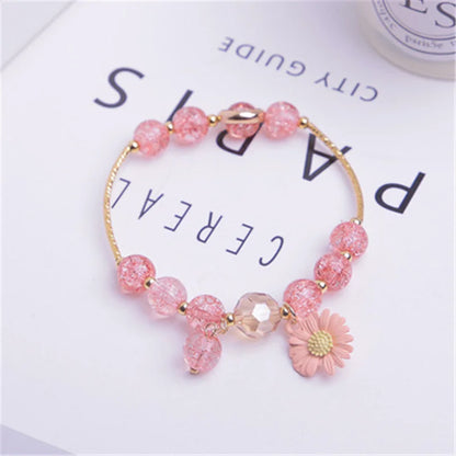 Cute Popcorn Beads Bracelet - Friendship Jewelry for Girls with Star Moon Cloud and Flower Accents - ZOOMNSTORE