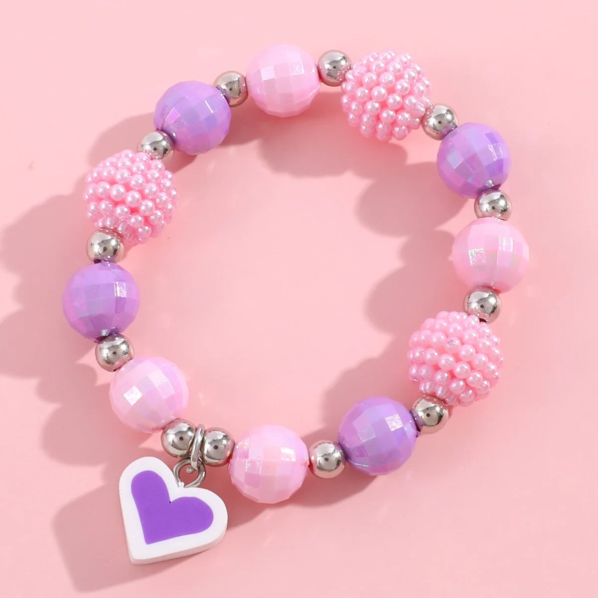 Cute Popcorn Beads Bracelet - Friendship Jewelry for Girls with Star Moon Cloud and Flower Accents - ZOOMNSTORE