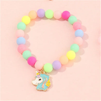 Cute Popcorn Beads Bracelet - Friendship Jewelry for Girls with Star Moon Cloud and Flower Accents - ZOOMNSTORE