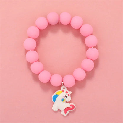 Cute Popcorn Beads Bracelet - Friendship Jewelry for Girls with Star Moon Cloud and Flower Accents - ZOOMNSTORE