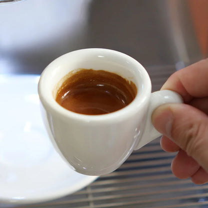 Porcelain Espresso Cup Set – 50ml Ceramic Coffee Cup Saucer With Spoon - ZOOMNSTORE