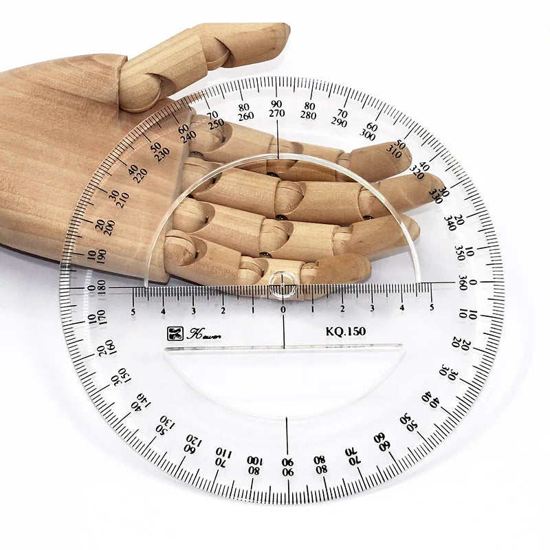 The Iatest Portable Diameter 10-20CM Plastic 360 Meter Goniometer Ruler Swing Arm, for School Office Supplies - ZOOMNSTORE