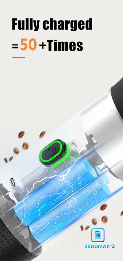 Portable 3-in-1 Wireless Espresso Coffee Maker for Car  Home - ZOOMNSTORE