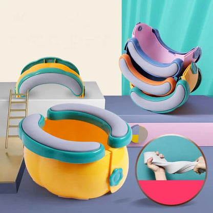 Portable Baby Potty – Foldable Kids Potty Training Seat With Storage Bag & Garbage Bags - ZOOMNSTORE