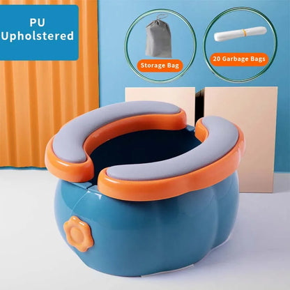 Portable Baby Potty – Foldable Kids Potty Training Seat With Storage Bag & Garbage Bags - ZOOMNSTORE