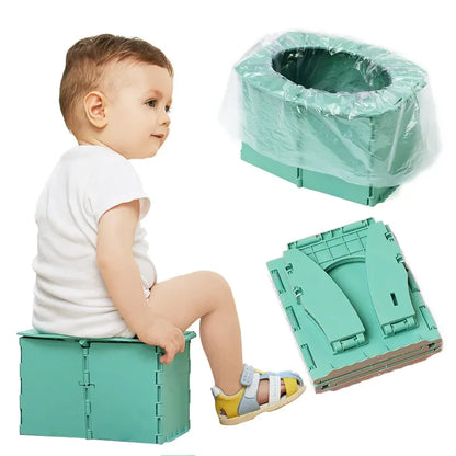 Portable Baby Potty – Foldable Potty Seat | Toddler Toilet Training Travel Child Seat - ZOOMNSTORE