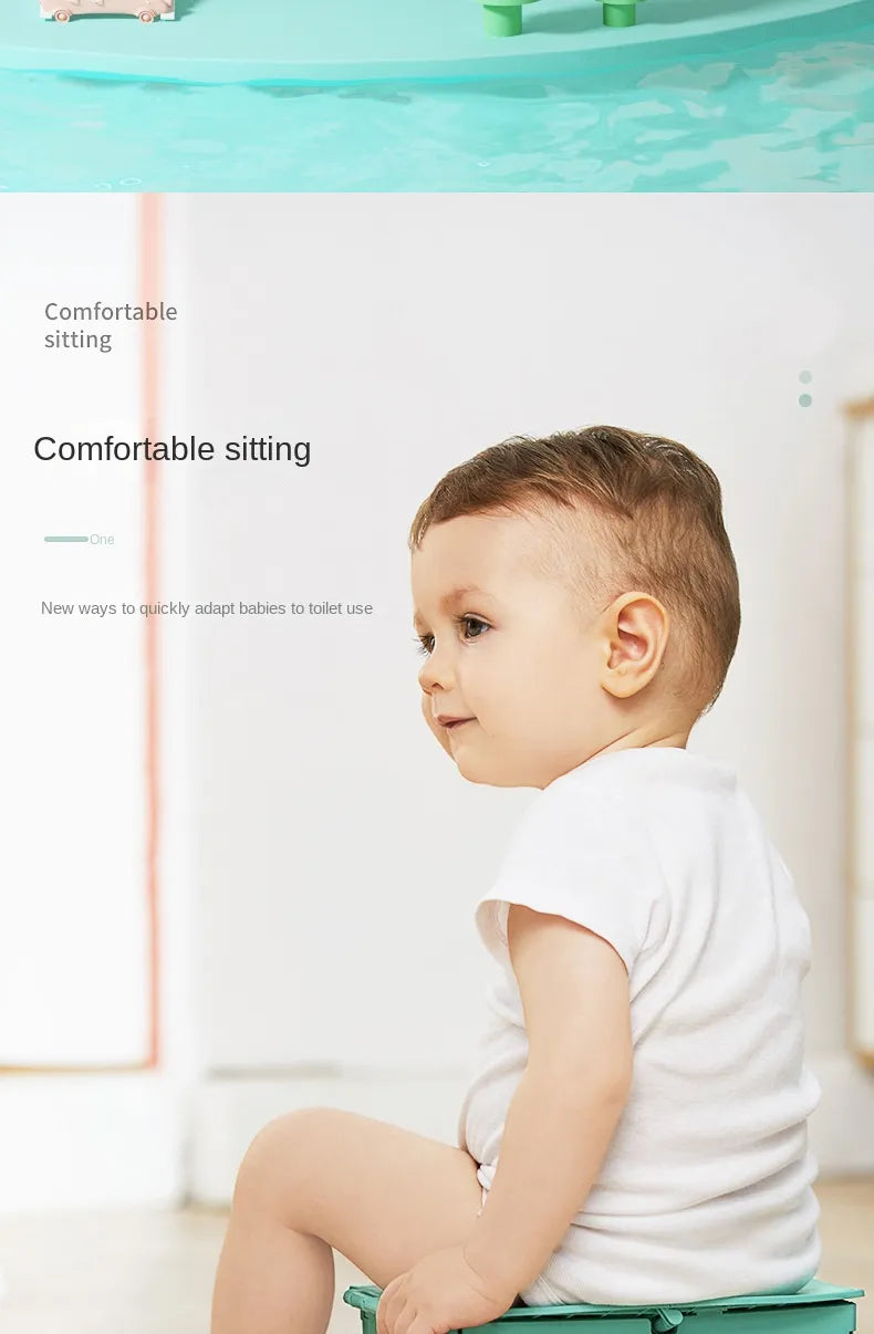 Portable Baby Potty – Foldable Potty Seat & Travel Basin for Easy Baby Toilet Training - ZOOMNSTORE