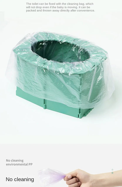 Portable Baby Potty – Foldable Potty Seat & Travel Basin for Easy Baby Toilet Training - ZOOMNSTORE