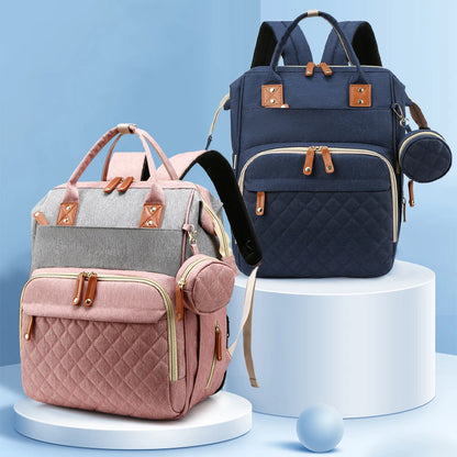Quality Outdoor Portable Foldable baby Travelling bed backpack mommy bag fashion leisure large capacity infant carrier bag - ZOOMNSTORE