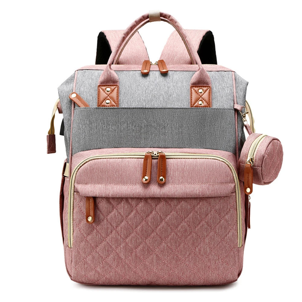 Quality Outdoor Portable Foldable baby Travelling bed backpack mommy bag fashion leisure large capacity infant carrier bag - ZOOMNSTORE
