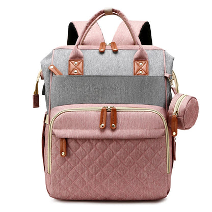 Quality Outdoor Portable Foldable baby Travelling bed backpack mommy bag fashion leisure large capacity infant carrier bag - ZOOMNSTORE