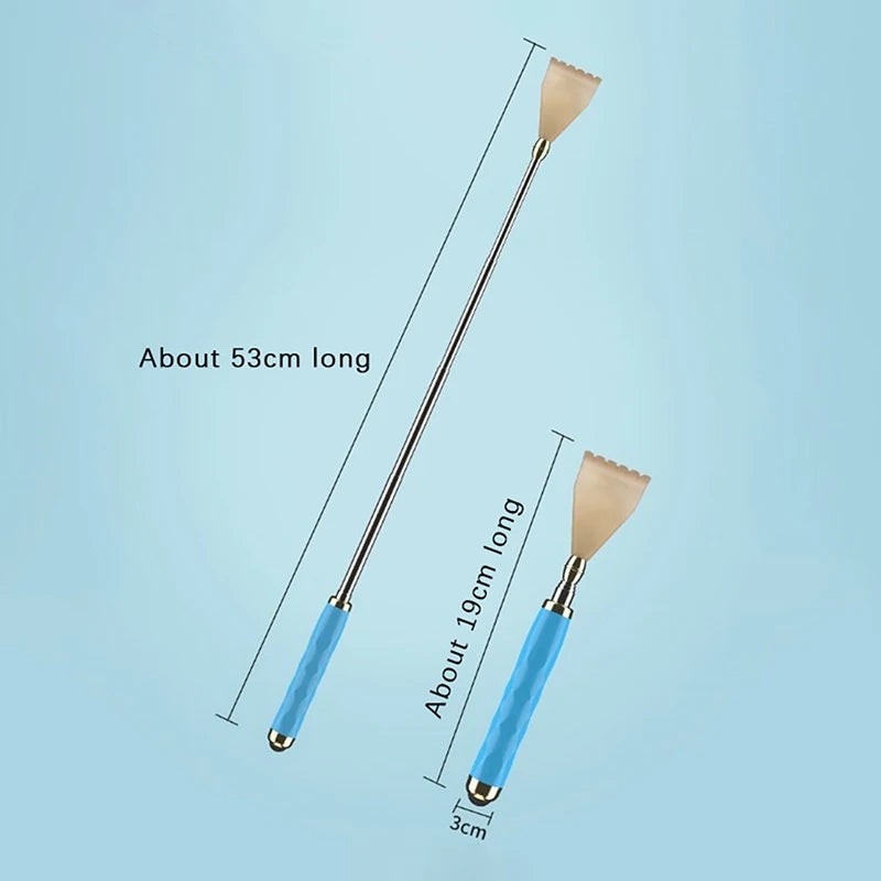 Portable Back Scratcher - Travel Back Tickling Tool with Plastic & Resin Scratch Massager Stick - ZOOMNSTORE