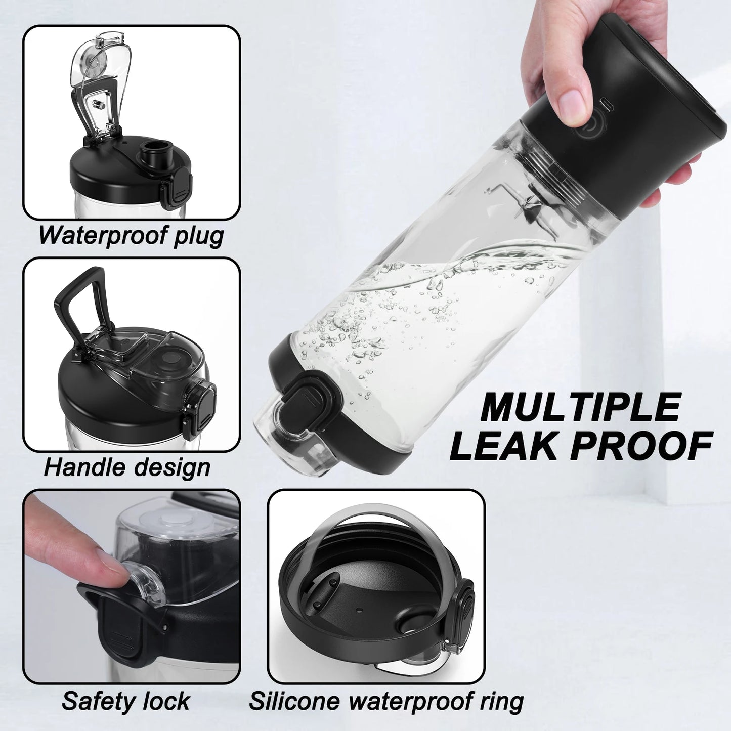 Portable Electric Blender - 600ML USB Rechargeable Fruit Mixer - ZOOMNSTORE