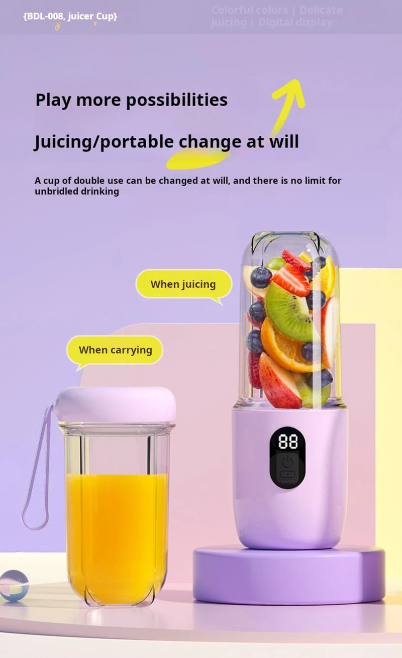 Xiaomi Portable USB Blender - Cordless Mini Juicer for Smoothies  Protein Shakes - ZOOMNSTORE