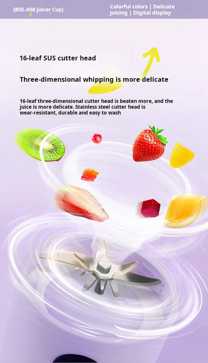 Xiaomi Portable USB Blender - Cordless Mini Juicer for Smoothies  Protein Shakes - ZOOMNSTORE
