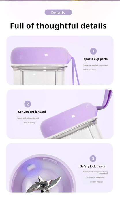 Xiaomi Portable USB Blender - Cordless Mini Juicer for Smoothies  Protein Shakes - ZOOMNSTORE