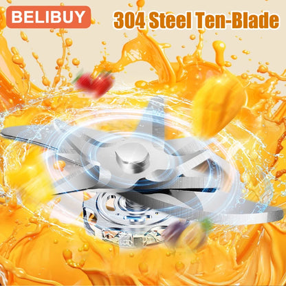 Portable Electric Blender - 600ML USB Rechargeable Fruit Mixer  Smoothie Maker - ZOOMNSTORE