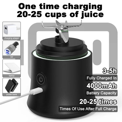 Portable 600ML Blender - USB Rechargeable Mini Juicer for Smoothies - ZOOMNSTORE
