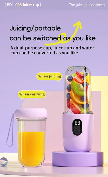 Portable USB Rechargeable Blender - Mini Juicer for Smoothies and Shakes - ZOOMNSTORE