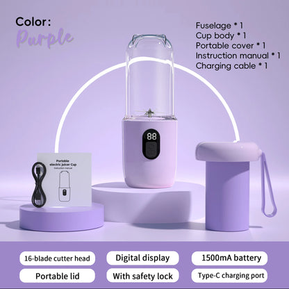 Portable USB Rechargeable Blender - Mini Juicer for Smoothies and Shakes - ZOOMNSTORE