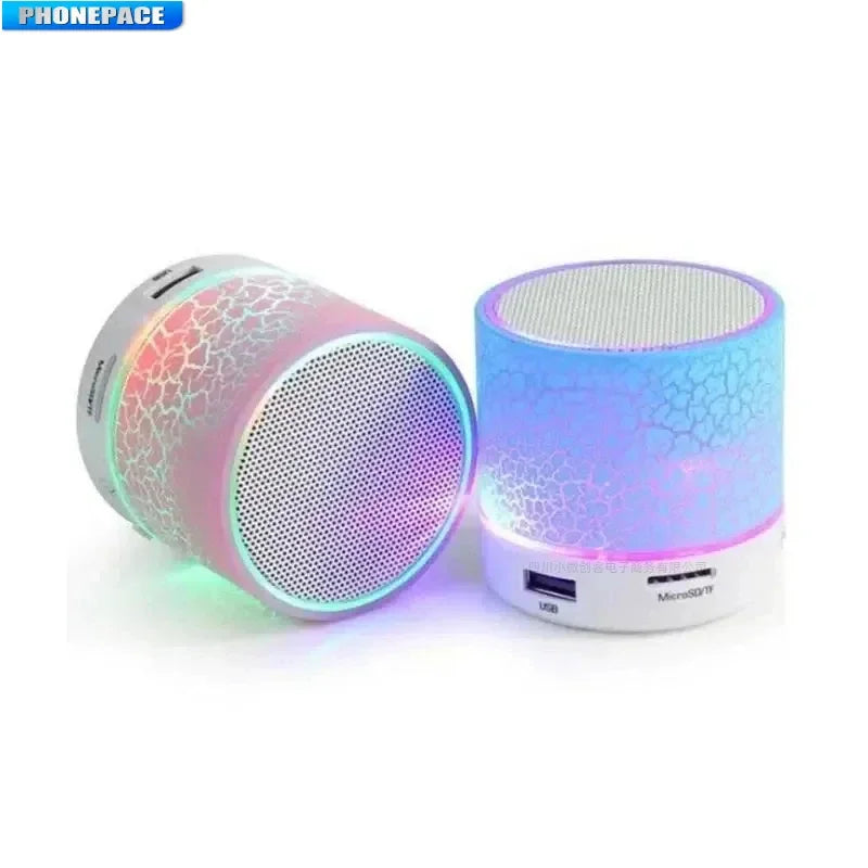 Portable Bluetooth Speaker – Compact Wireless Speaker with Colorful LED Lights & USB/TF Card - ZOOMNSTORE