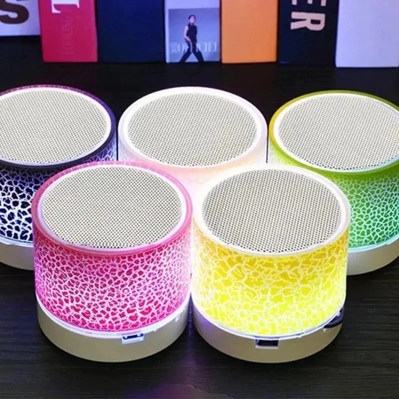 Portable Bluetooth Speaker – Compact Wireless Speaker with Colorful LED Lights & USB/TF Card - ZOOMNSTORE