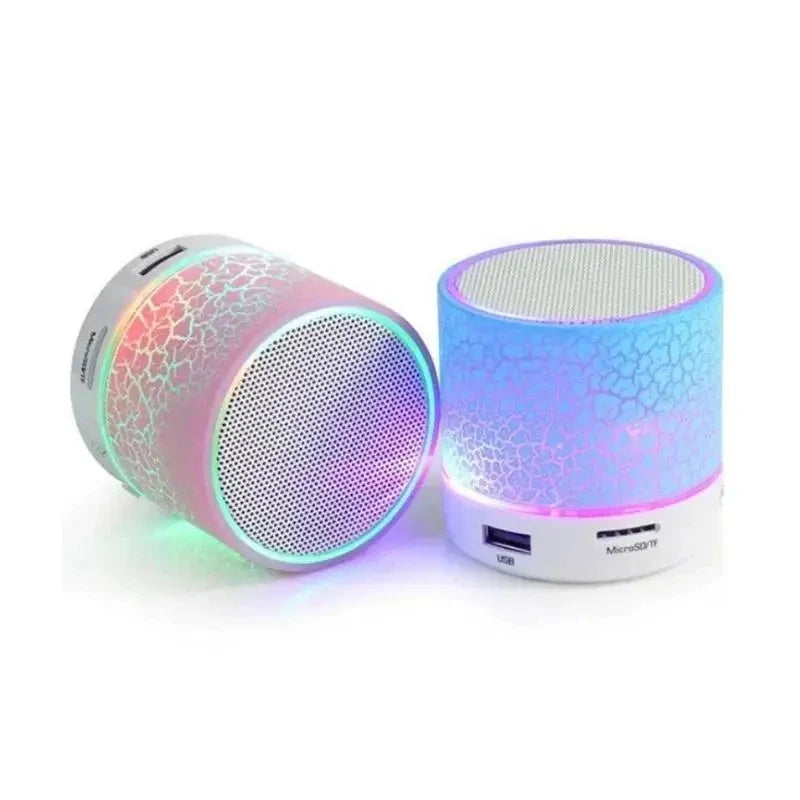 Portable Bluetooth Speaker – Compact Wireless Speaker with Colorful LED Lights & USB/TF Card - ZOOMNSTORE