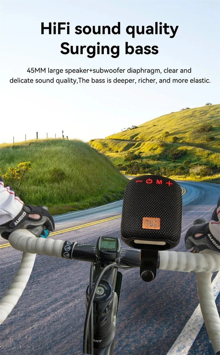 Portable Bluetooth Speaker - Waterproof Bike Handlebar Mount With FM Radio - ZOOMNSTORE
