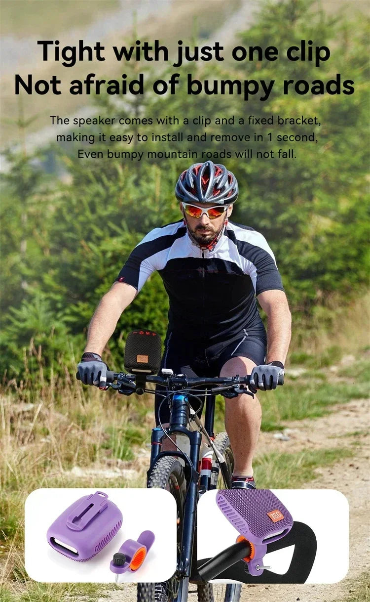 Portable Bluetooth Speaker - Waterproof Bike Handlebar Mount With FM Radio - ZOOMNSTORE
